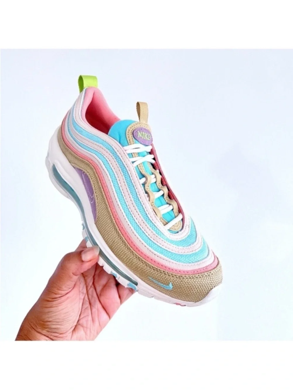 Nike Air Max 97 Special Edition “Wheat Grass” Sneakers Size 7Y / 8.5 Women